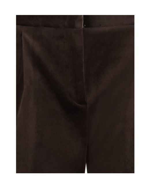 Lardini Black Wide-Leg Casual Trousers