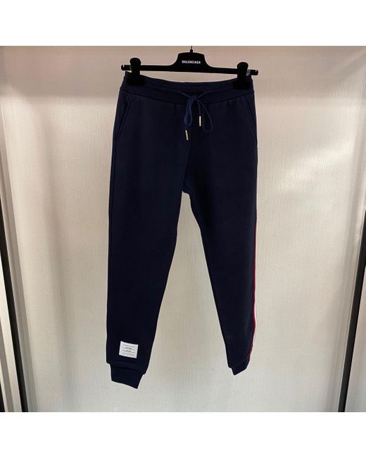Thom Browne Black Classic Loopback Stripe Sweatpants