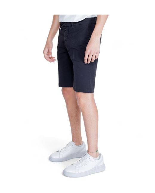 Antony Morato Blue Belt Loop Shorts for men