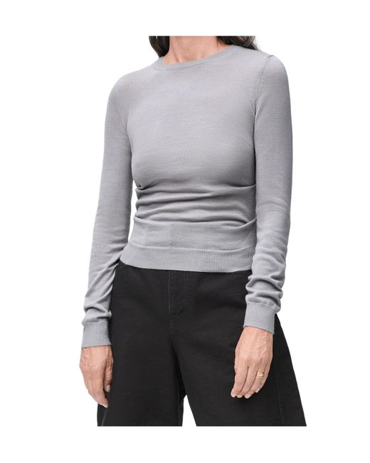 Loewe Gray Draped Sweater