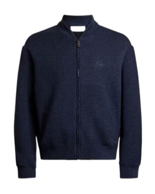 Etro Blue Zipped Bomber Jacket for men