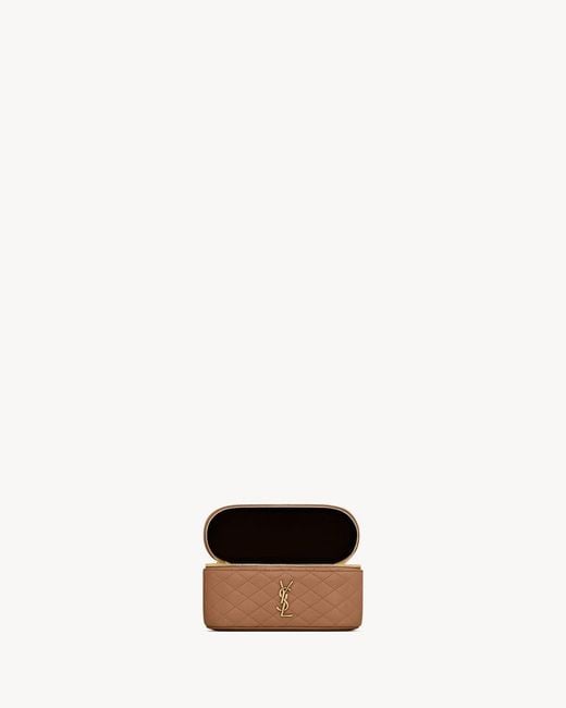 Saint Laurent White Gaby Vanity Bag