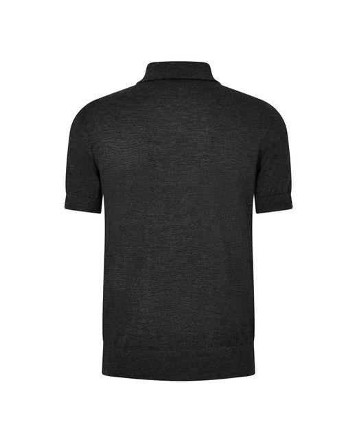 Tom Ford Black Solid Color Polo Shirt for men
