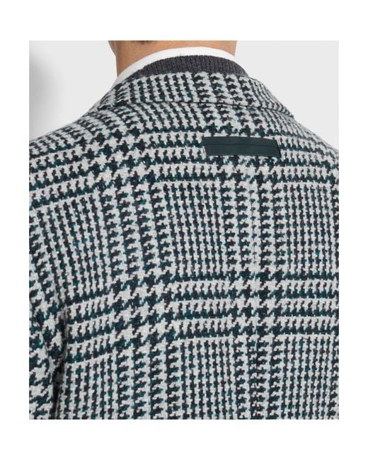 Zegna Blue Dark And Wool And Cashmere Jacket for men