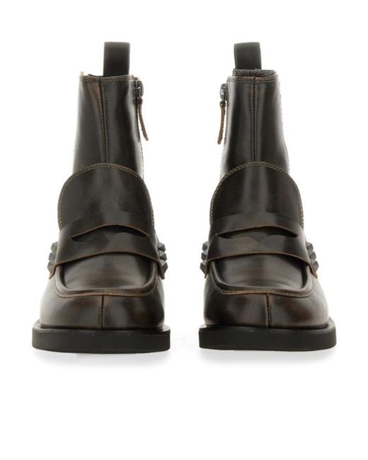 Ash Black Rivet Chelsea Boots