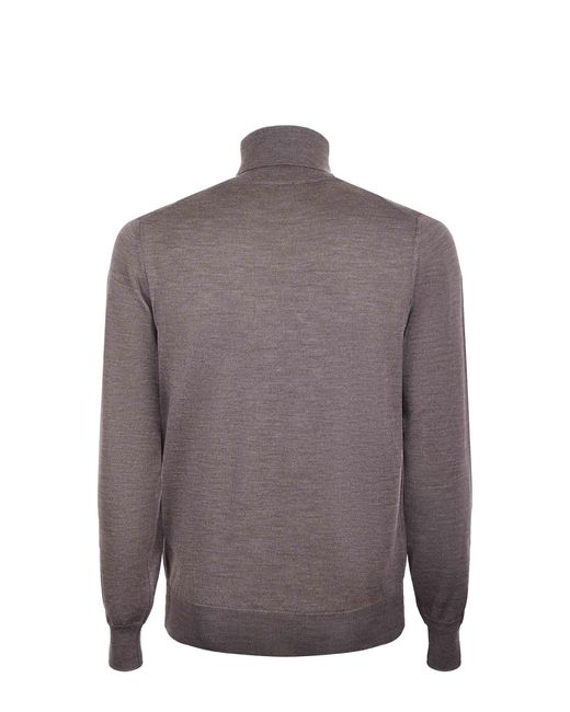 K-Way Brown Henry Turtleneck Pullover for men