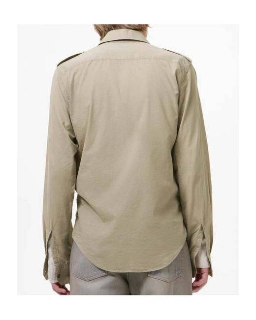 Our Legacy Natural Beyond Embroidered Oversized Shirt for men