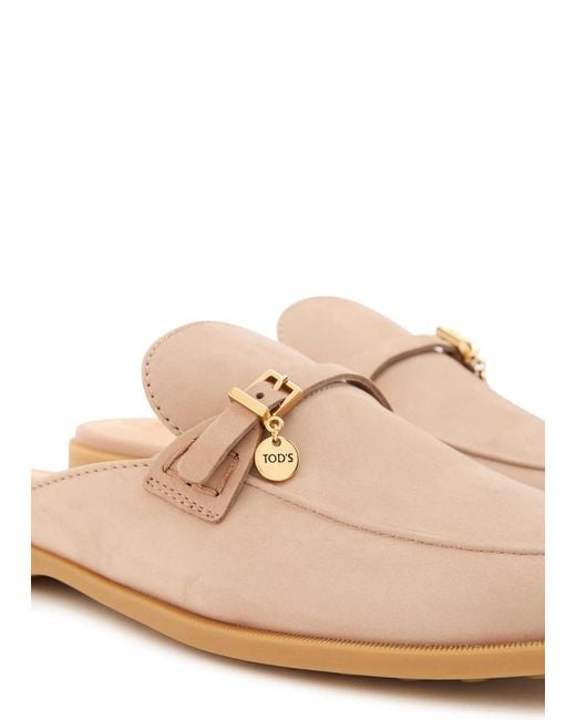 Tod's Brown Slip-On Sandals