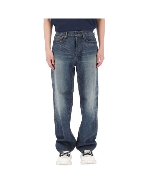 Nanamica Blue Salvage Straight-Leg Jeans for men
