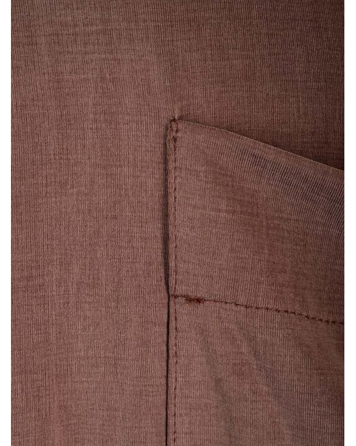 Magliano Brown Braid-Detailed Long-Sleeved Shirt for men