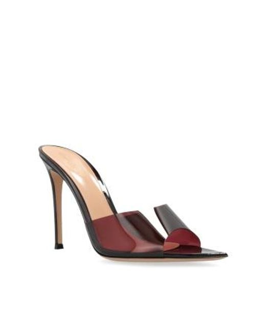 Gianvito Rossi Brown Pointed-Toe Heeled Sandals