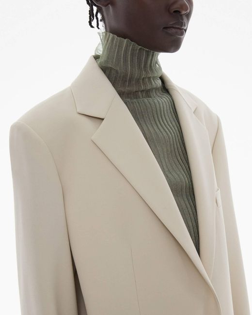 Helmut Lang White Helmut Single-Breasted Jacket
