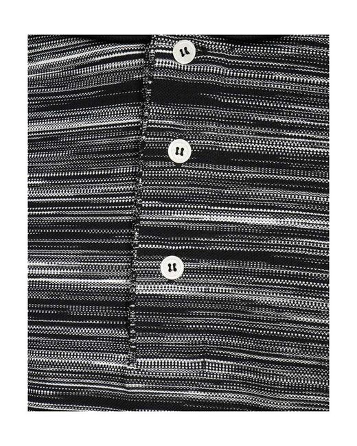 Missoni Black Short-Sleeved Polo Shirt for men