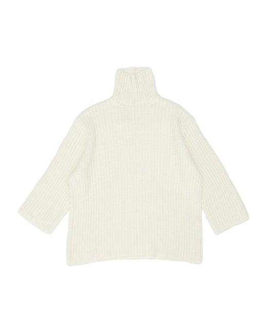 Totême White Totême Long-Sleeved Turtleneck Jumper