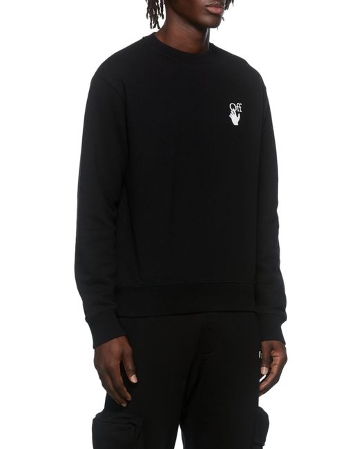 Off-White c/o Virgil Abloh Black Caravaggio Printed Sweatshirt for men