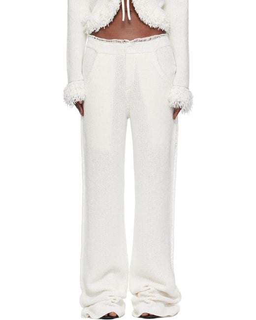 AYA MUSE White Mello Trousers