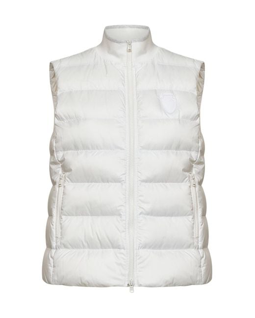 Brunello Cucinelli White Sleeveless Padded Jacket