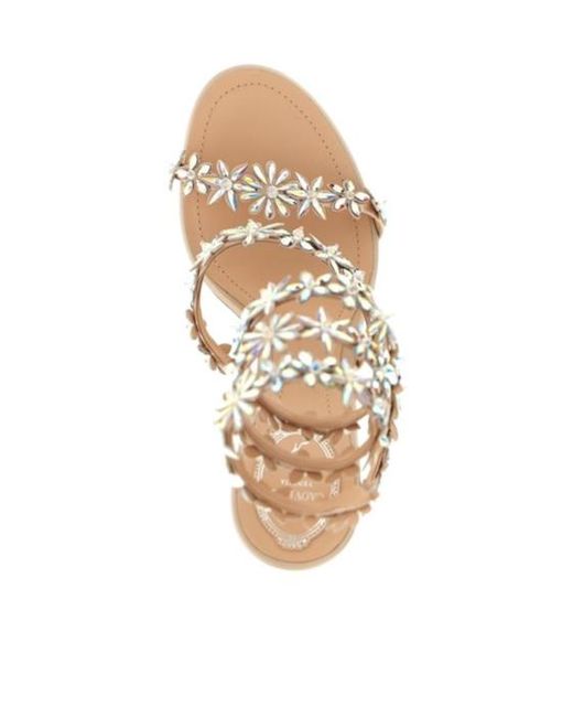 Rene Caovilla Metallic René Caovilla Eva Heeled Sandals