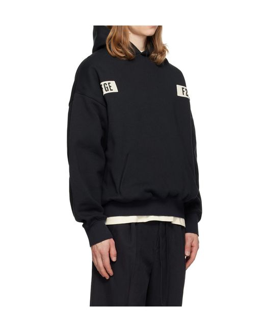 Fear Of God Black Hoodie for men
