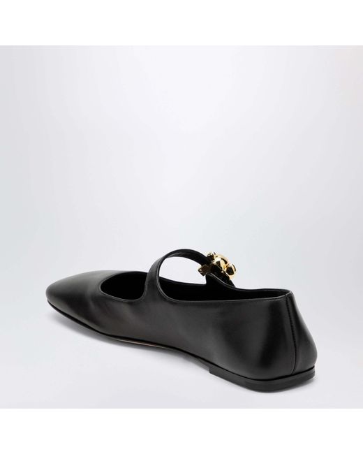 Bottega Veneta Black Charlotte Ballet Flats