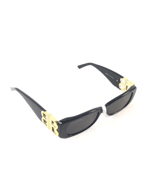 Balenciaga White Eyewear Dynasty Rectangular-Frame Sunglasses