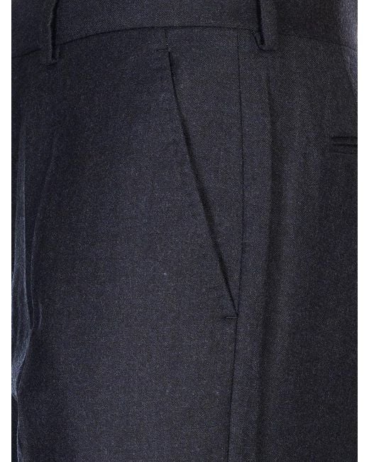 Agnona Blue Casual Trousers With Belt Loops for men
