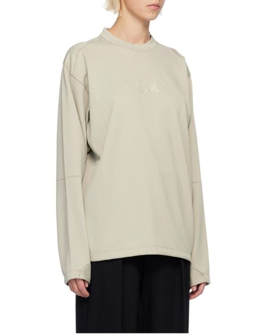 MM6 MAISON MARGIELA X SALOMON White Logo-Print Long-Sleeve Sweater