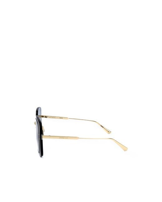 Dior Blue Rimless Sunglasses