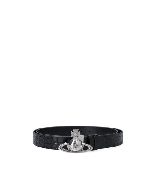 Vivienne Westwood White Orb Buckle Belt