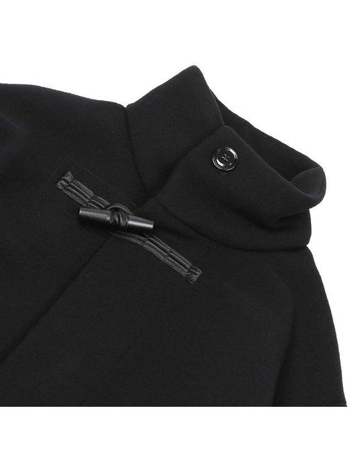Lemaire Black Short Duffle Coat
