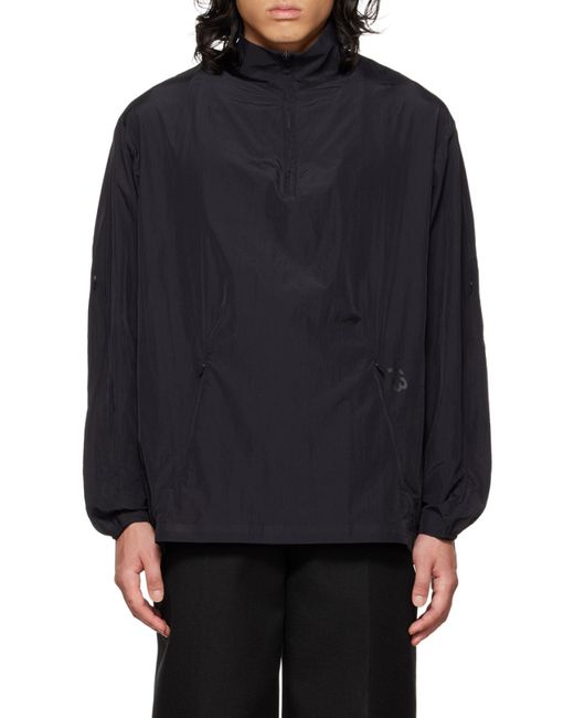 Y-3 Blue Half-Zip Windbreaker Jacket for men