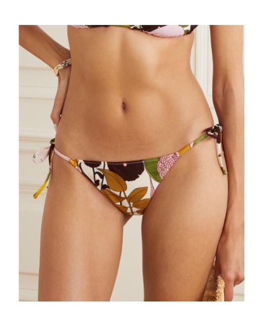 LaDoubleJ Metallic Printed Bikini Briefs