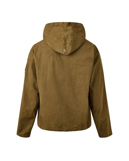 C P Company Green Hooded Casual Jacket for men