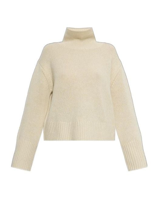Lisa Yang Natural Femi Turtleneck Knitted Sweater