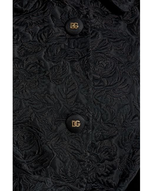 Dolce & Gabbana Black Single-Breasted Coats
