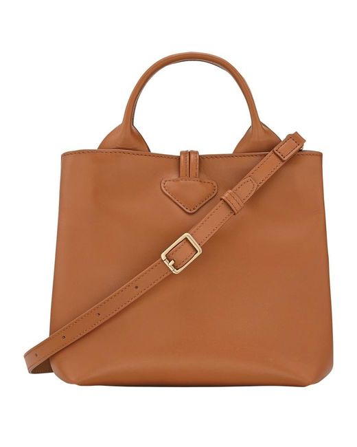 Longchamp Brown Le Roseau S Handbag
