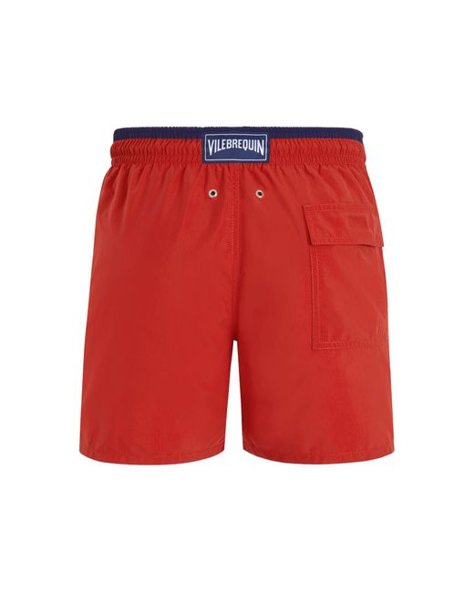 Vilebrequin Moka Turtle-Embroidered Swim Shorts for men