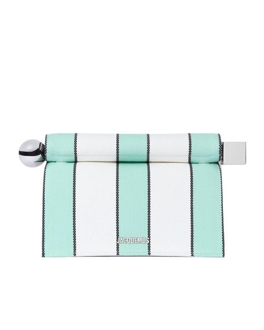 Jacquemus Blue The Rond Carré Clutch