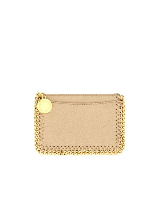 Stella McCartney Natural Logo Plaque Wallet