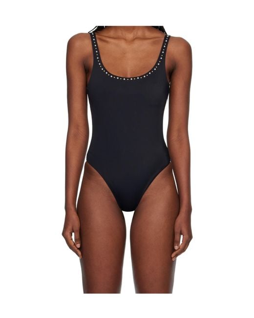 Versace Blue Embellished Swimsuit