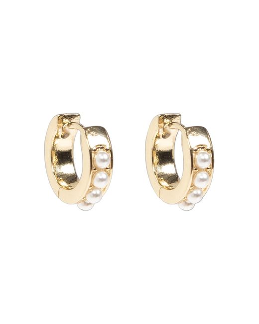 AllSaints White Spike And Hoop Earrings Set