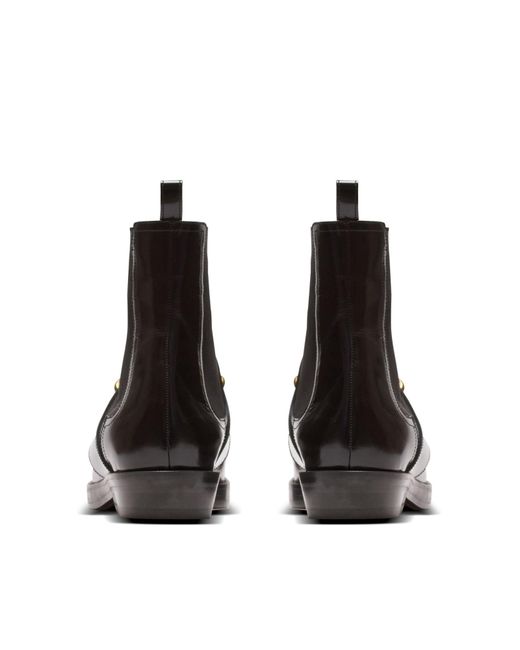 Balmain Black Sync Chelsea Boots for men