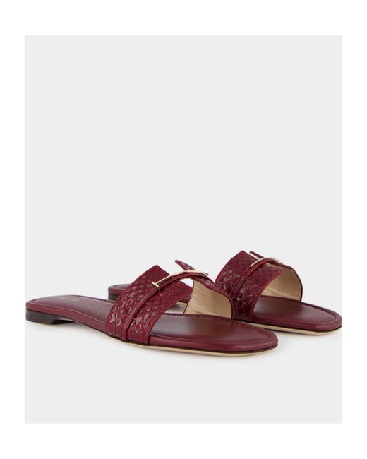 Tom Ford Purple Textured-Strap Buckle Flat