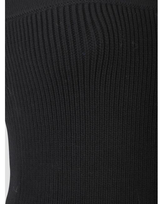 Rick Owens Black Knitted Tube Top