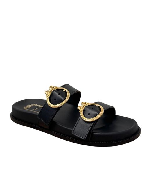 Dior Black Open-Toe Slippers