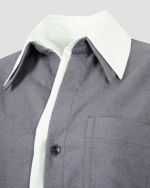 Bottega Veneta Gray Double Layered Shirt