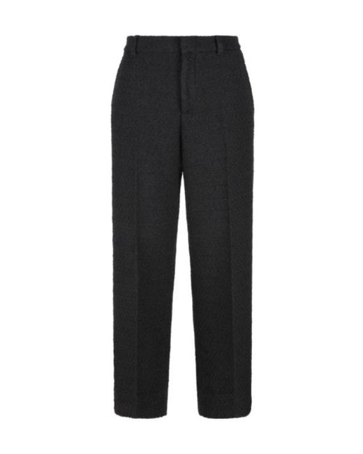 Gucci Black Tweed Trousers