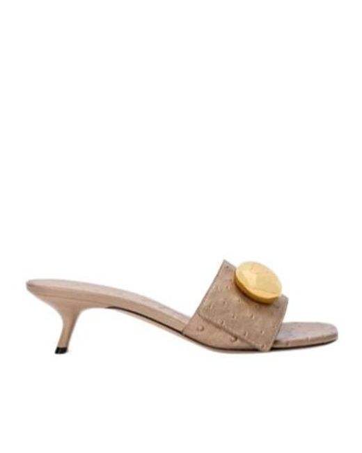 Loewe Natural Open-Toe High-Heeled Sandals