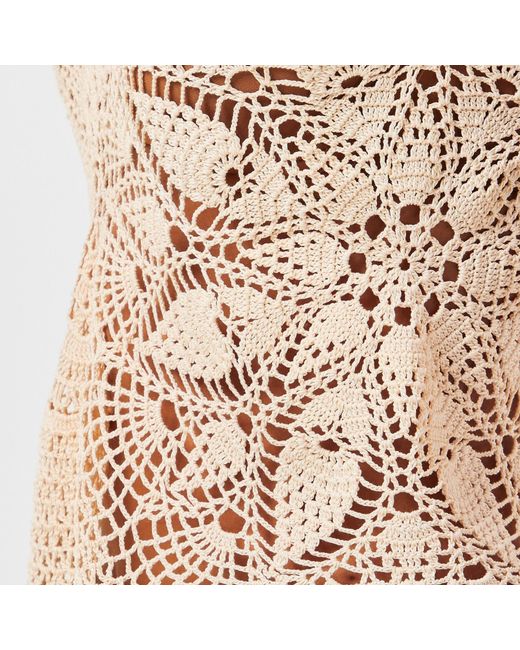 Magda Butrym Natural Crocheted Sleeveless Top