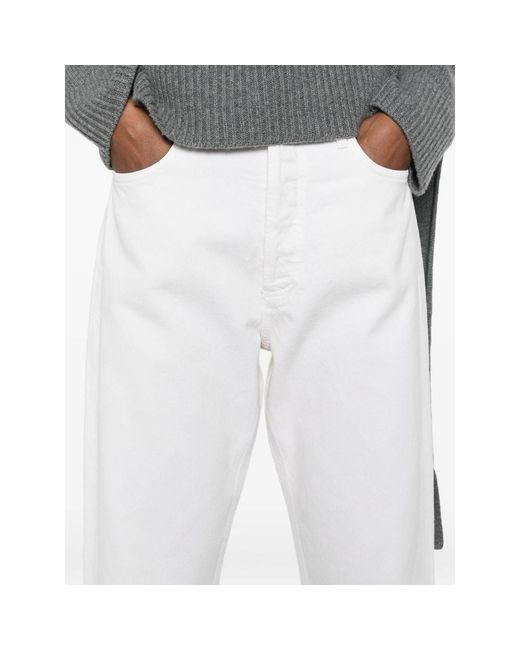 Agolde White 90's Straight-Leg Jeans